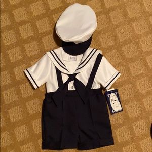 Baby Boy Sailor Suit with hat
